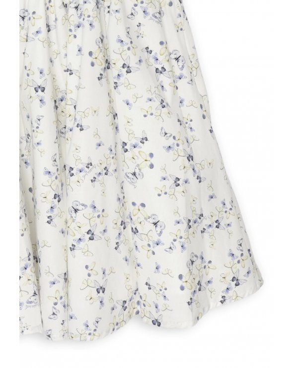 Vestito Trussardi asimmetrico floreale cotone bianco bambina estate 2025