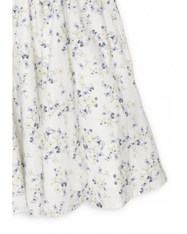 Vestito Trussardi asimmetrico floreale cotone bianco bambina estate 2025