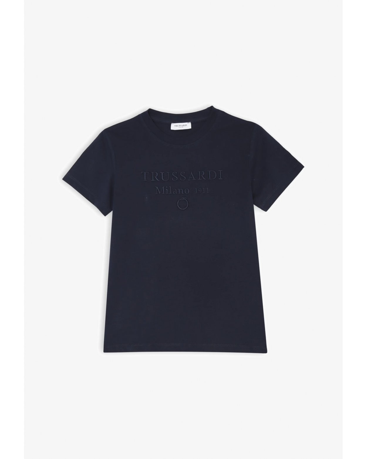 Maglia blu Trussardi Milano 1911 in cotone per bambino regular fit