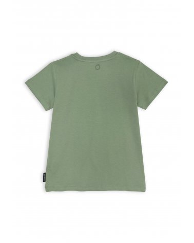 Maglietta verde Trussardi bambino cotone estivo stampa tono su tono
