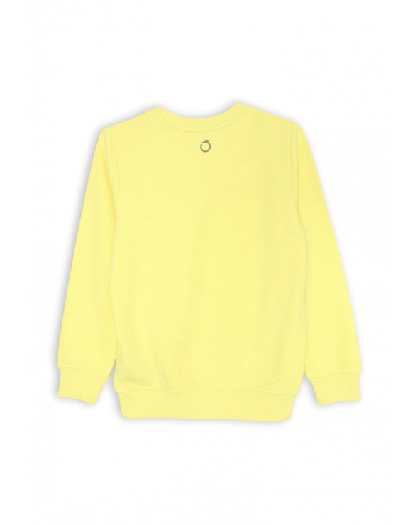 Felpa gialla Trussardi Milano 1911 per bambino in cotone leggero
