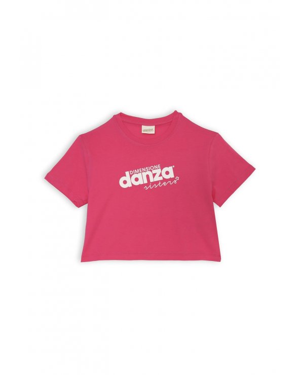 Completo Dimensione Danza bambina fucsia cotone sportivo estate 2025