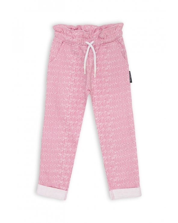 Tuta bambina John Richmond bianca e rosa con logo e zip primavera 2025