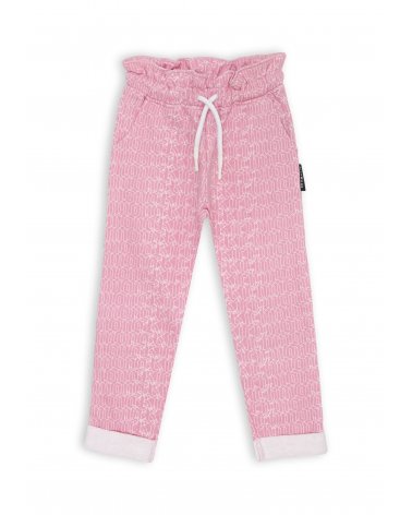 Tuta bambina John Richmond bianca e rosa con logo e zip primavera 2025