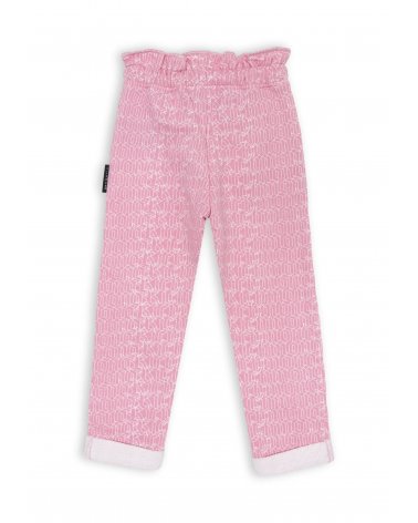 Tuta bambina John Richmond bianca e rosa con logo e zip primavera 2025