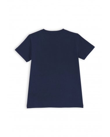Completo Iceberg blu e bianco bambino estate 2025 con stampa logo a contrasto