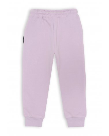Pantalone felpato lilla Richmond bambina con laccetto giallo estate 2025