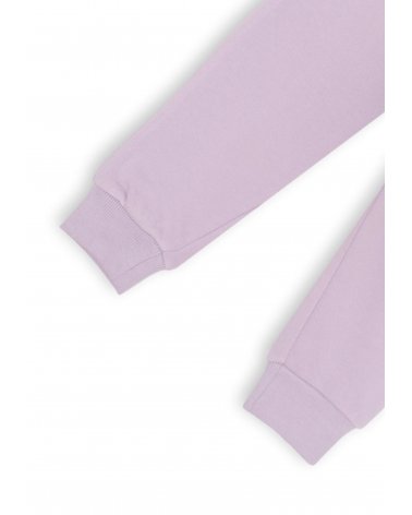 Pantalone felpato lilla Richmond bambina con laccetto giallo estate 2025