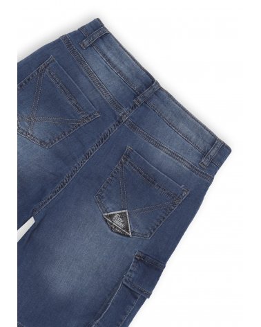 Bermuda denim Roy Rogers bambino tasconi cargo primavera estate 2025