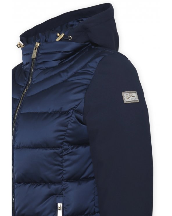 Piumino Yes Zee Blu Bambina 6-16 Anni con Cappuccio Removibile