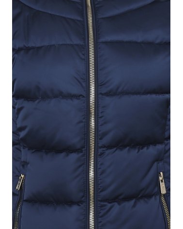 Piumino Yes Zee Blu Bambina 6-16 Anni con Cappuccio Removibile
