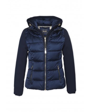 Piumino Yes Zee Blu Bambina 6-16 Anni con Cappuccio Removibile