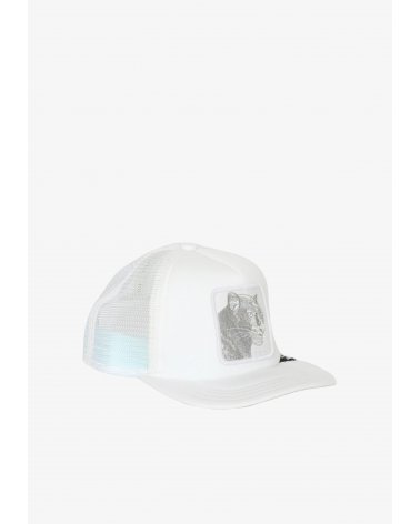 Cappello trucker Goorin Bros pantera bianco total white bambino ragazzo