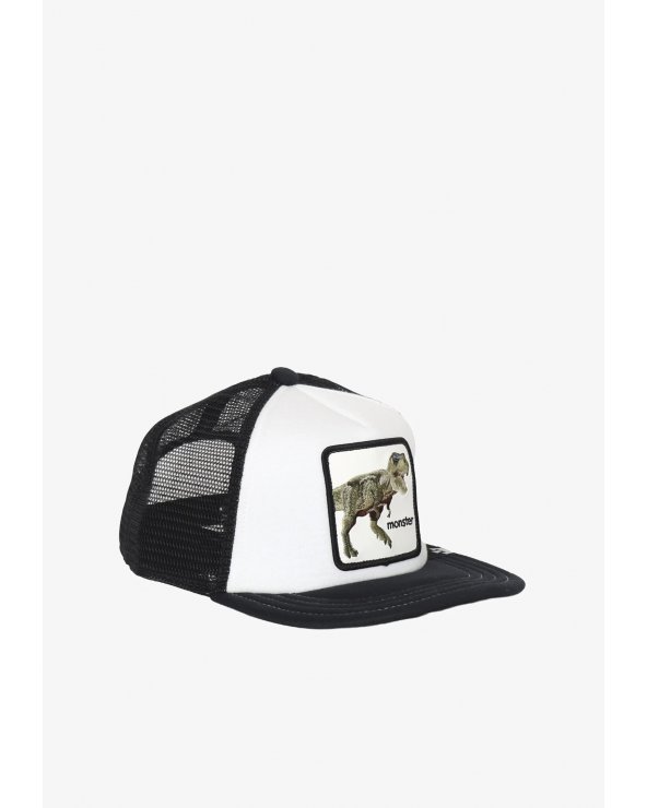 Cappello trucker Goorin Bros dinosauro bianco nero bambino ragazzo monster