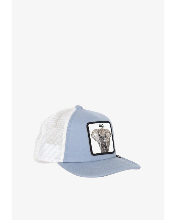 Cappello trucker Goorin Bros elefante azzurro bianco bambino ragazzo