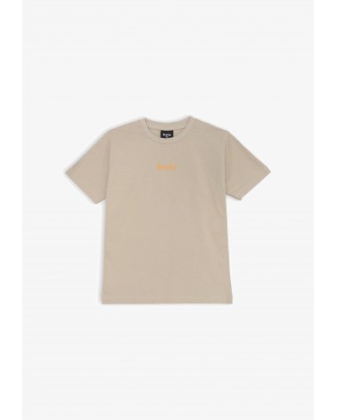 T-shirt beige Disclaimer cotone stampa graffiti ragazzo junior estate 2025