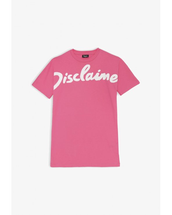 Disclaimer abito rosa bambina in jersey cotone estivo junior girl 2025