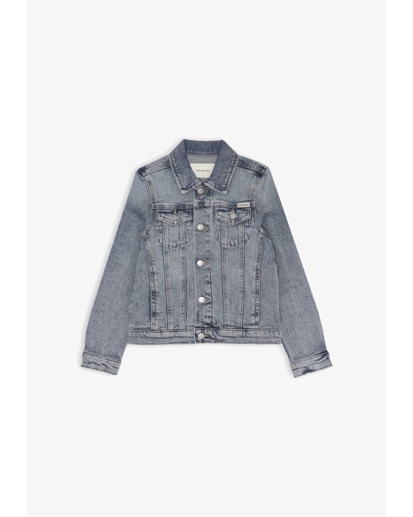 Calvin Klein giacca jeans bambini denim azzurro cotone estate 2025