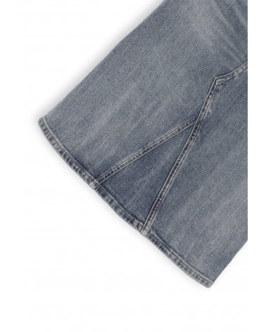 Gonna jeans bambina Tommy Hilfiger slim fit blu al ginocchio con tasche