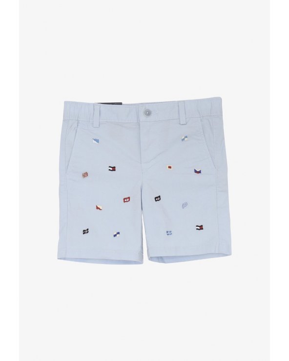 Bermuda celesti Tommy Hilfiger bandiere neonato bambino 6 mesi-7 anni estate