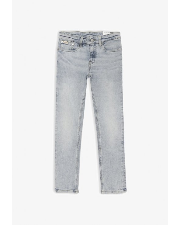 Calvin Klein jeans bambino denim chiaro regular fit estivi junior 2025