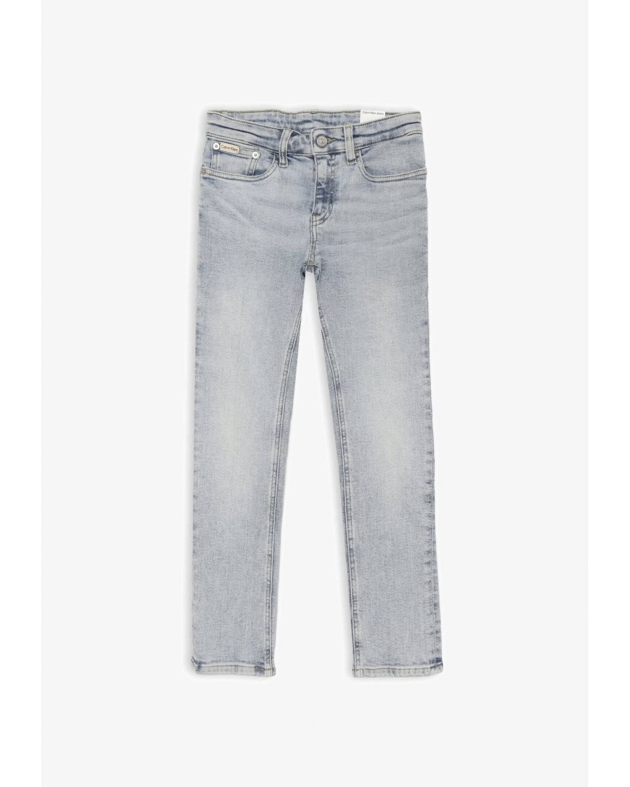 Calvin Klein jeans bambino denim chiaro regular fit estivi junior 2025