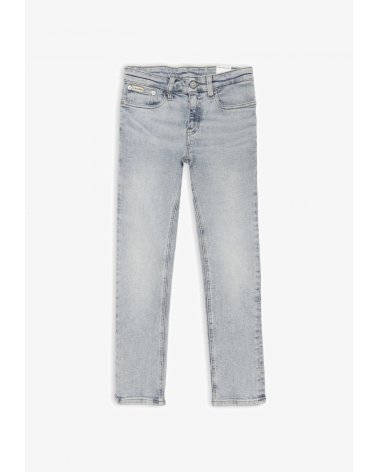 Calvin Klein jeans bambino denim chiaro regular fit estivi junior 2025