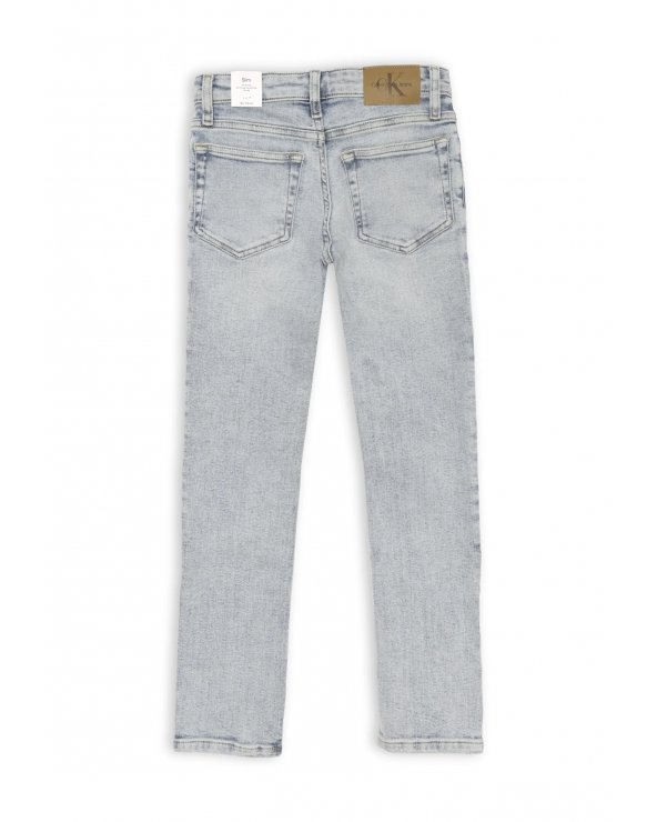 Calvin Klein jeans bambino denim chiaro regular fit estivi junior 2025
