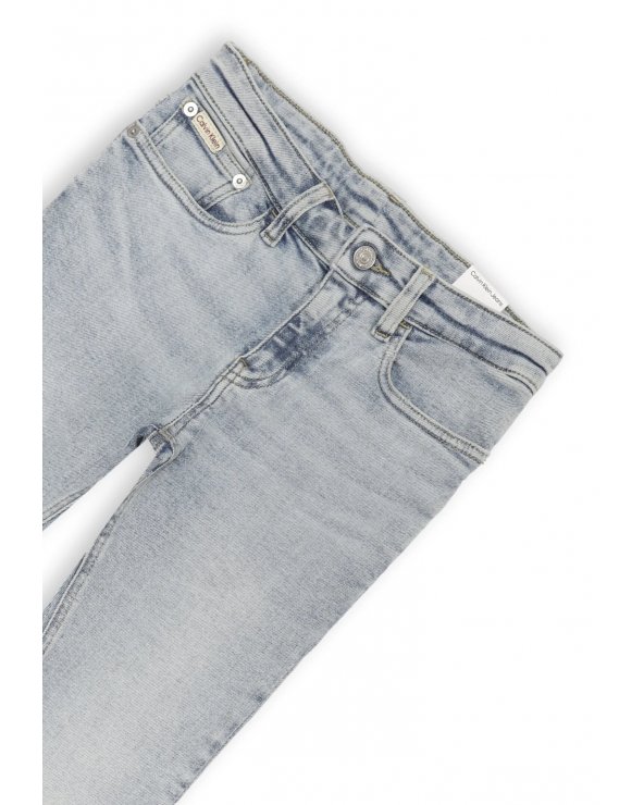 Calvin Klein jeans bambino denim chiaro regular fit estivi junior 2025