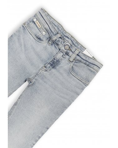 Calvin Klein jeans bambino denim chiaro regular fit estivi junior 2025