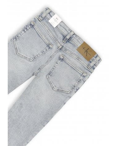 Calvin Klein jeans bambino denim chiaro regular fit estivi junior 2025