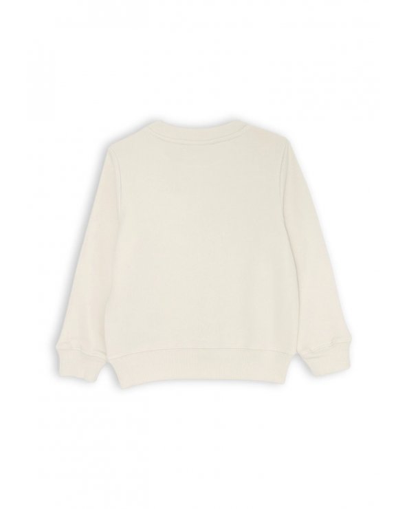 Calvin Klein felpa beige unisex bambino cotone stampa CK junior 2025