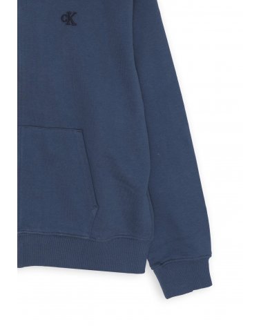 Calvin Klein felpa blu zip cappuccio bambino ragazzo cotone estate 2025