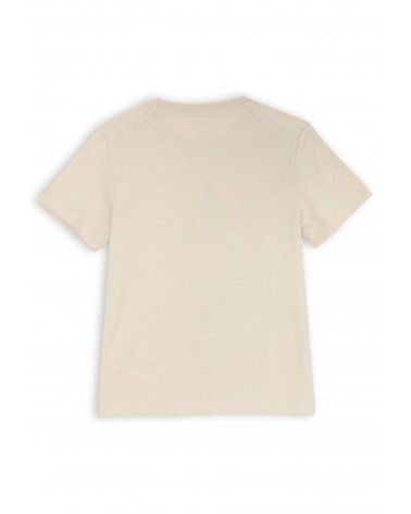 Calvin Klein t-shirt beige bambini cotone stampa CK kids estate 2025