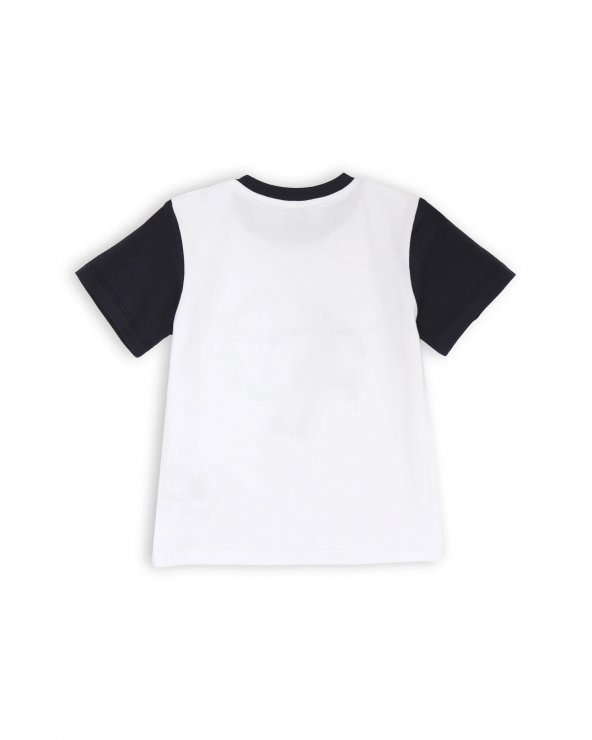 Bikkembergs set estivo bambino t-shirt stampa grafica e shorts blu cotone