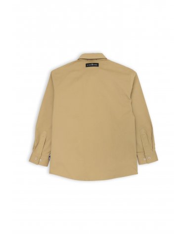 John Richmond Fill giacca bambino mezza stagione beige con patch logo