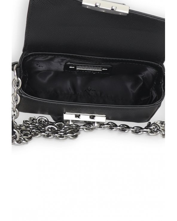 John Richmond Borsa a Tracolla Bambina Black Ecopelle Elegante