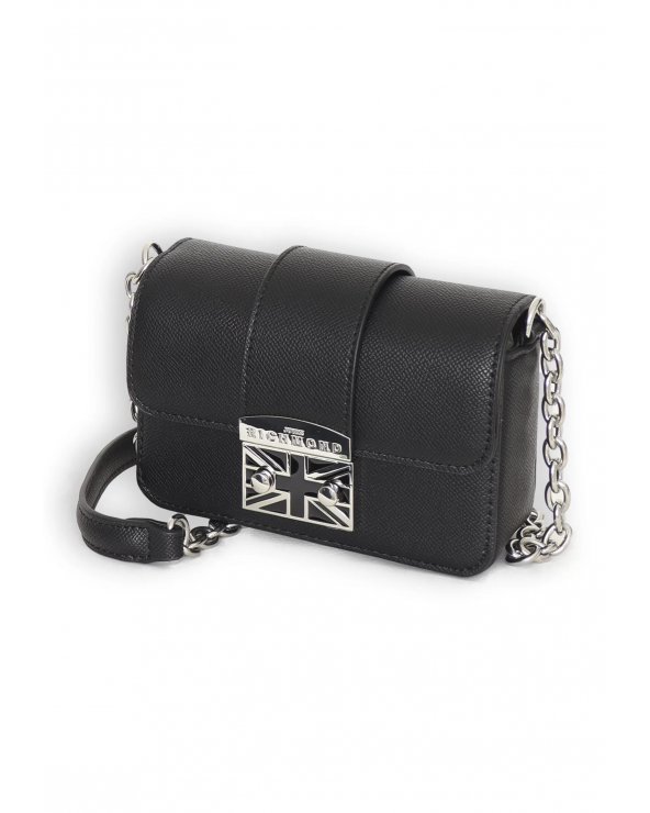 John Richmond Borsa a Tracolla Bambina Black Ecopelle Elegante
