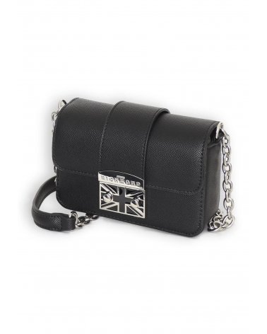 John Richmond Borsa a Tracolla Bambina Black Ecopelle Elegante