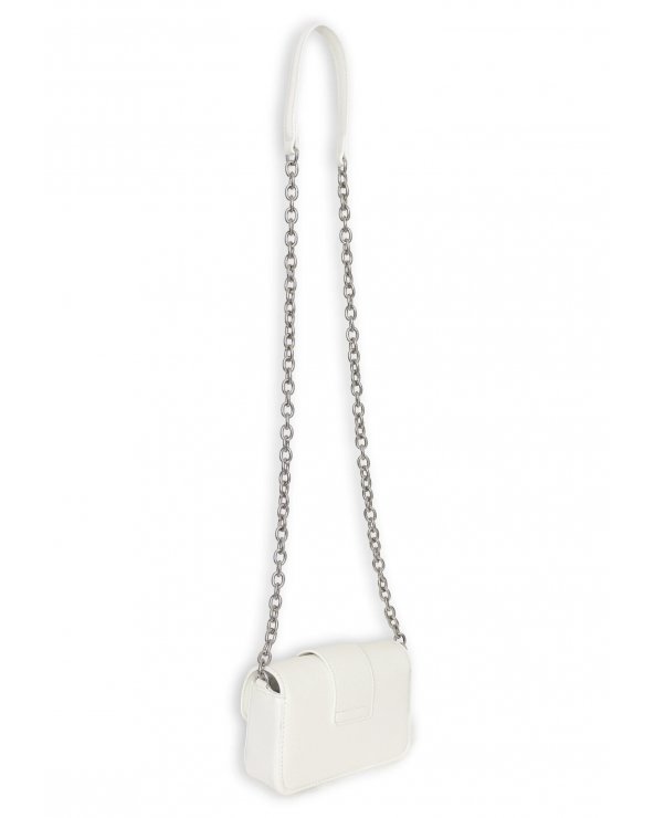 John Richmond Borsa a Tracolla Bambina Bianco Ecopelle Elegante