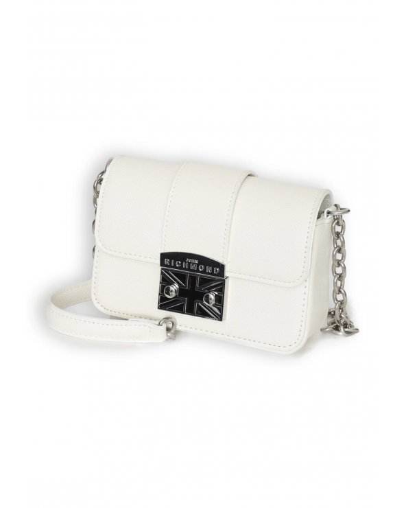 John Richmond Borsa a Tracolla Bambina Bianco Ecopelle Elegante