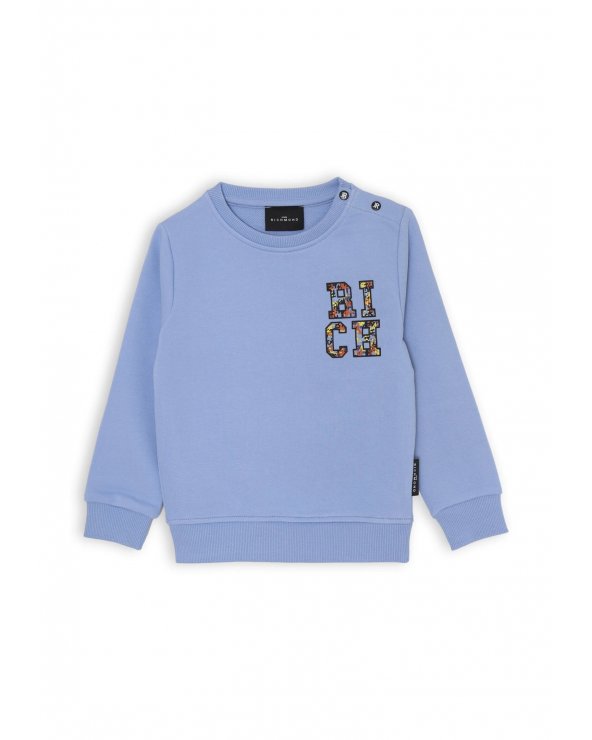 John Richmond Completo Felpa e Bermuda Neonato Light Blue 3-36 mesi Stampa Logo