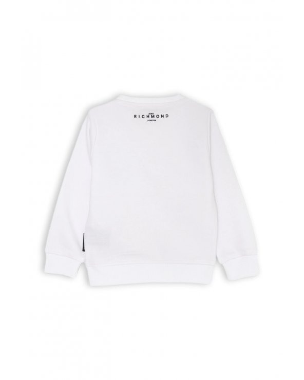 John Richmond Completo Felpa e Bermuda Neonato Off White 3-36 mesi Stampa Logo