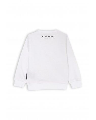 John Richmond Completo Felpa e Bermuda Neonato Off White 3-36 mesi Stampa Logo