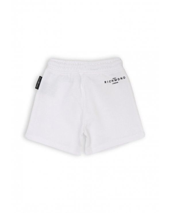 John Richmond Completo Felpa e Bermuda Neonato Off White 3-36 mesi Stampa Logo