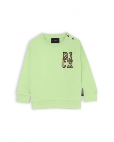 John Richmond Completo Felpa e Bermuda Neonato Verde Lime 3-36 mesi Stampa Logo