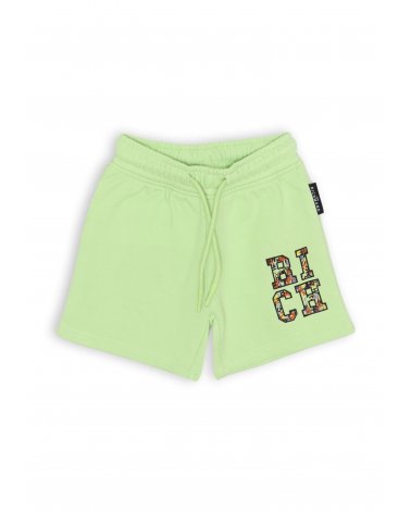 John Richmond Completo Felpa e Bermuda Neonato Verde Lime 3-36 mesi Stampa Logo