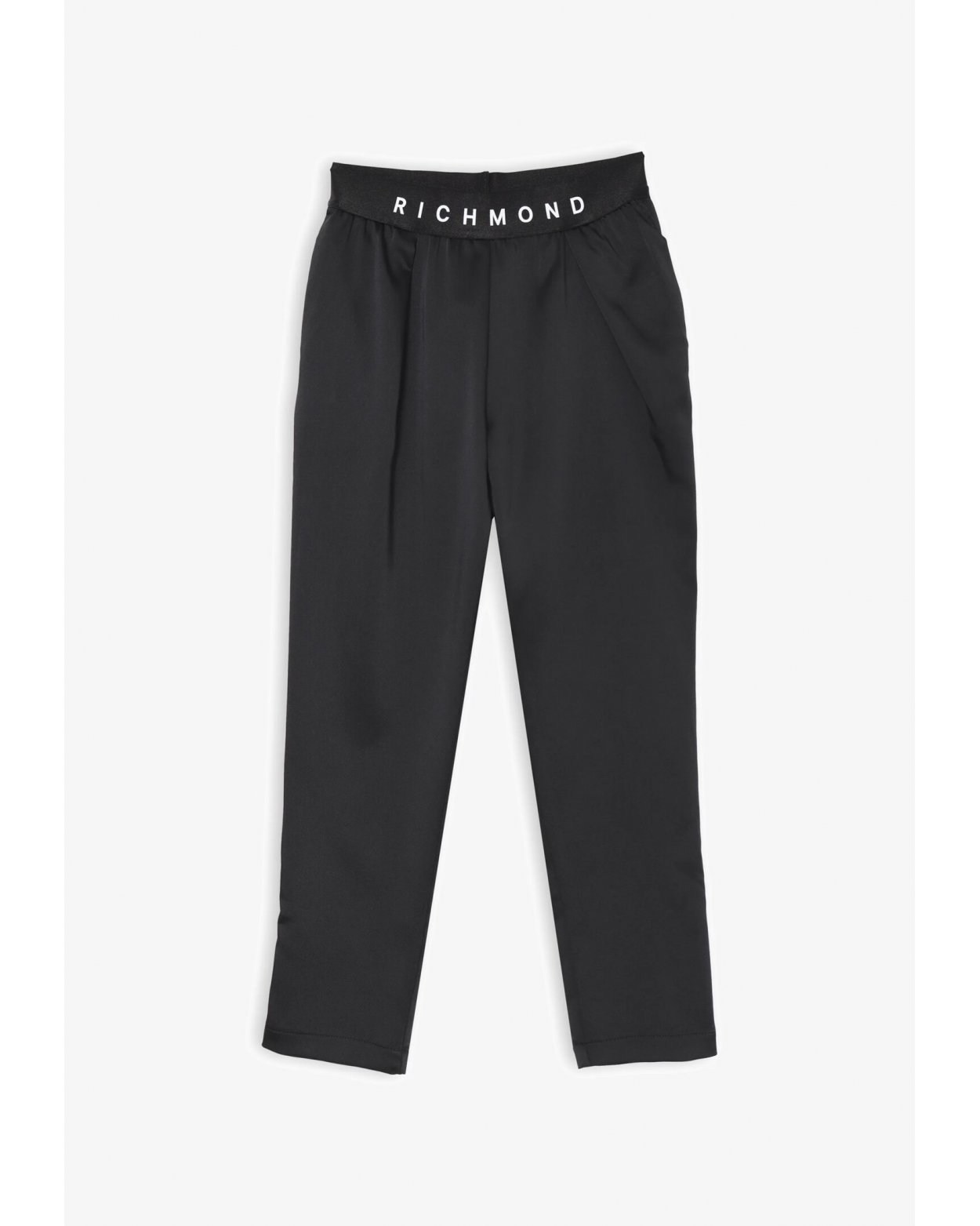 John Richmond Pantaloni Bambina Ragazza Nero Primavera Vita Elasticizzata