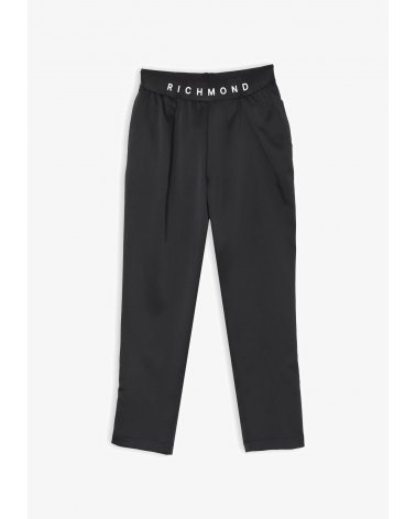 John Richmond Pantaloni Bambina Ragazza Nero Primavera Vita Elasticizzata