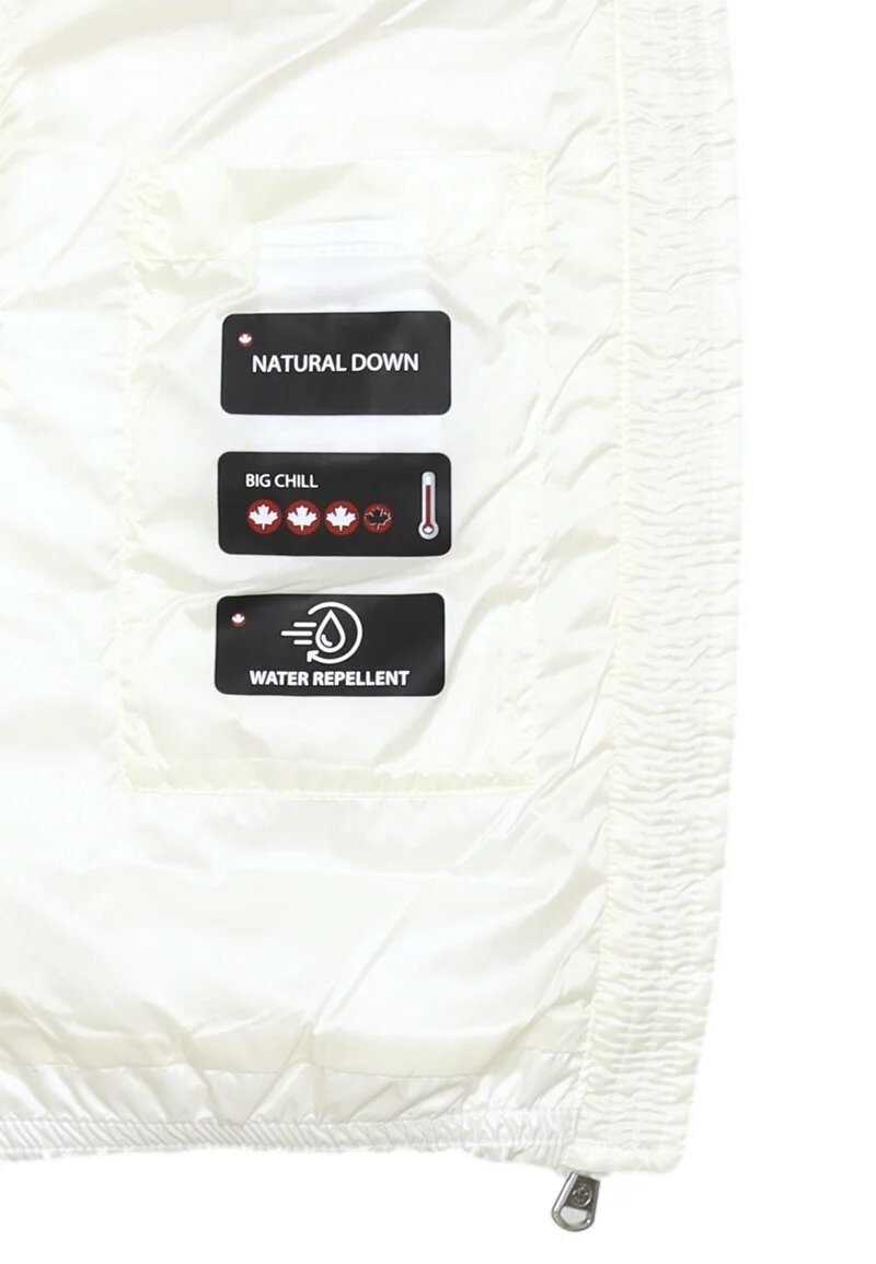 Canadiens Giubbotto Bambina In Nylon Con Pelliccia Sportivo AI25